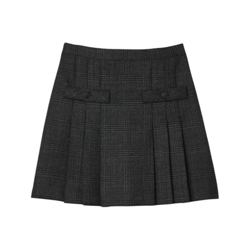 Sandro Prince Of Wales pattern Skirt-0
