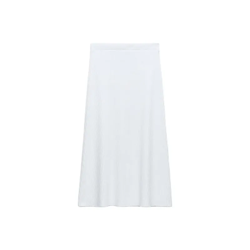 ZARA Casual Long Skirt Women's White-0