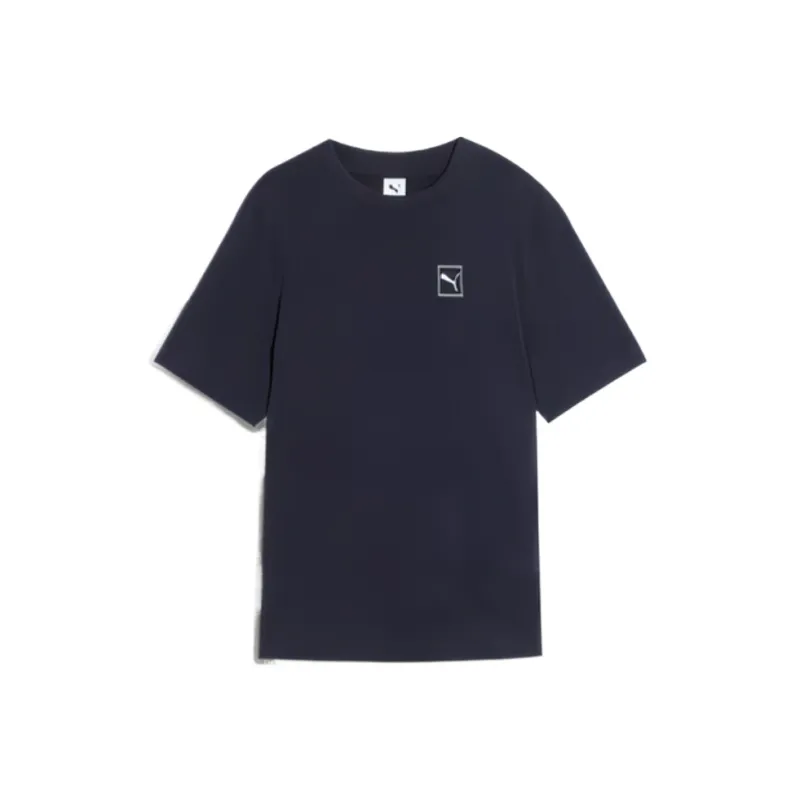 PUMA ESS ELEVATED SS25 T Shirt Men's Marine Blue-0