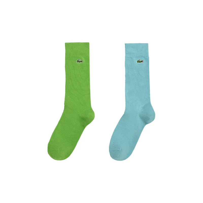 LACOSTE Knee High Socks Unisex 2 Pack-0
