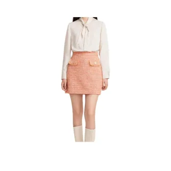 Goodland Casual Short Skirts Women's Orange