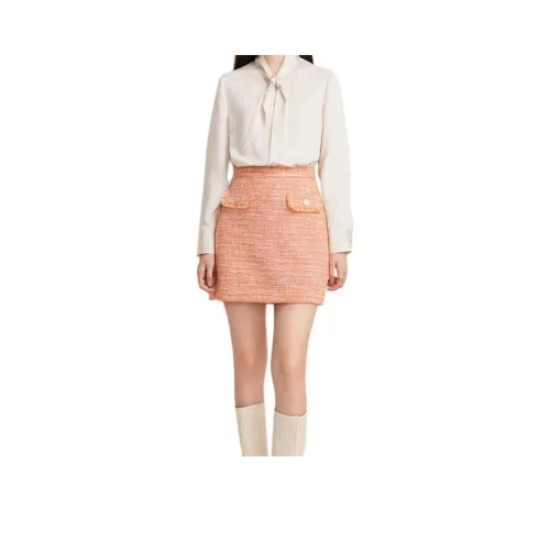 Goodland Casual Short Skirts Women's Orange