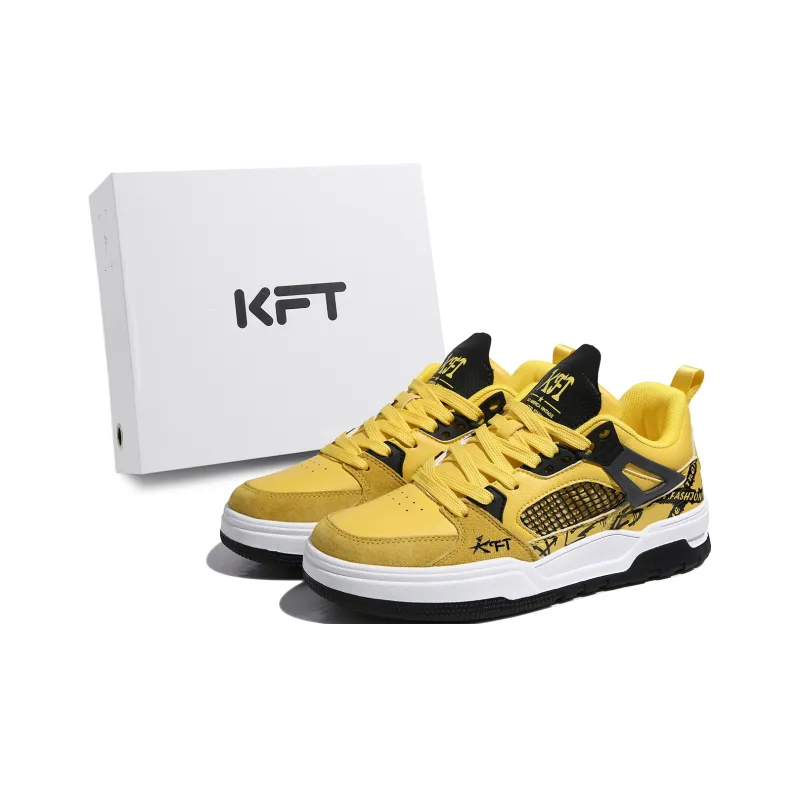 KFT Mica Anti Slip And Wear Resistant Height Increasing Low Top Skateboard Shoes Unisex-0