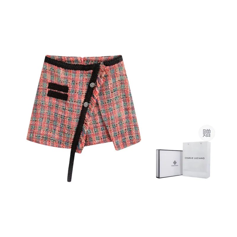 Charlie Luciano Casual Short Skirts Women's Pink-0