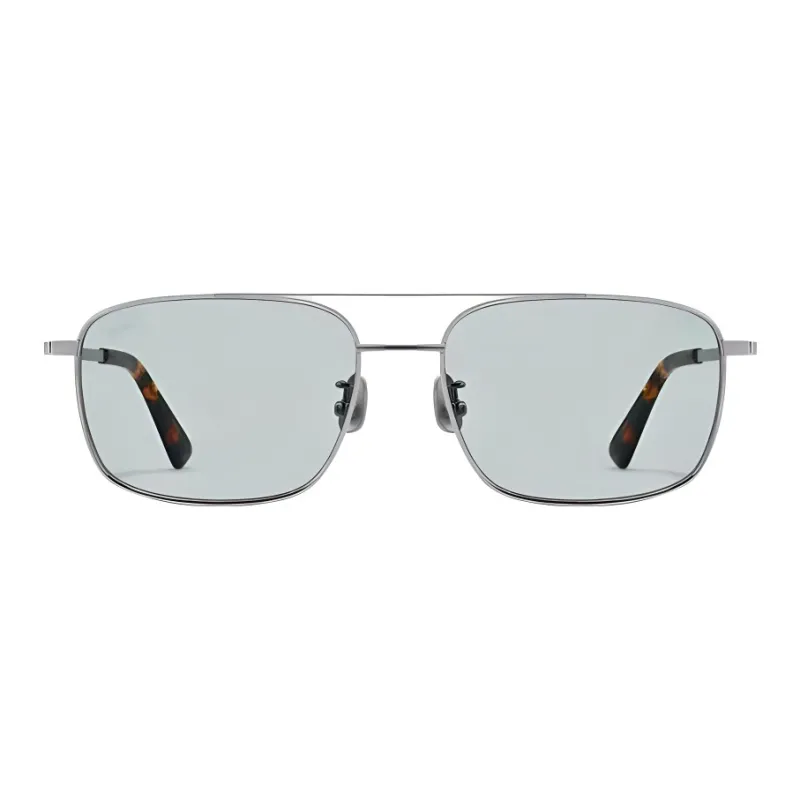 Fakeme Β Titanium Aviator Sunglasses Unisex Silver-1