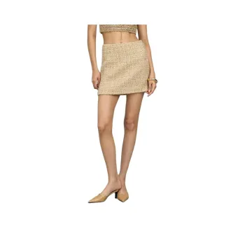 Bebe Casual Short Skirts Women's Champagne