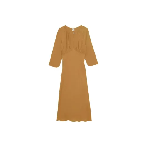 INES DE LA FRESSANGE Long Sleeved Dress Women's Camel