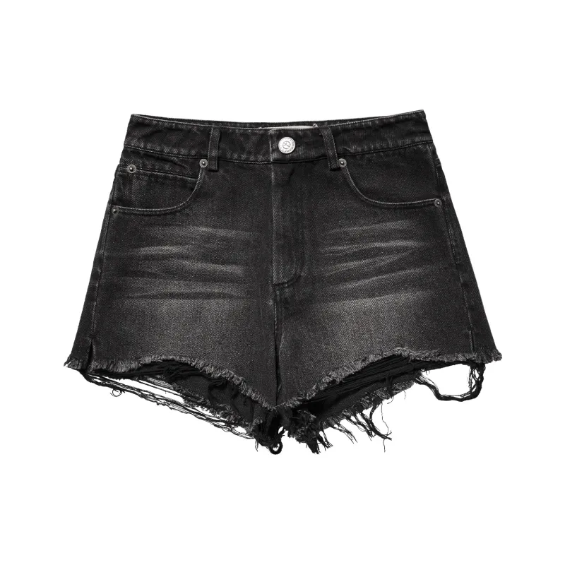 VESSEL Denim Shorts Women's Black-0
