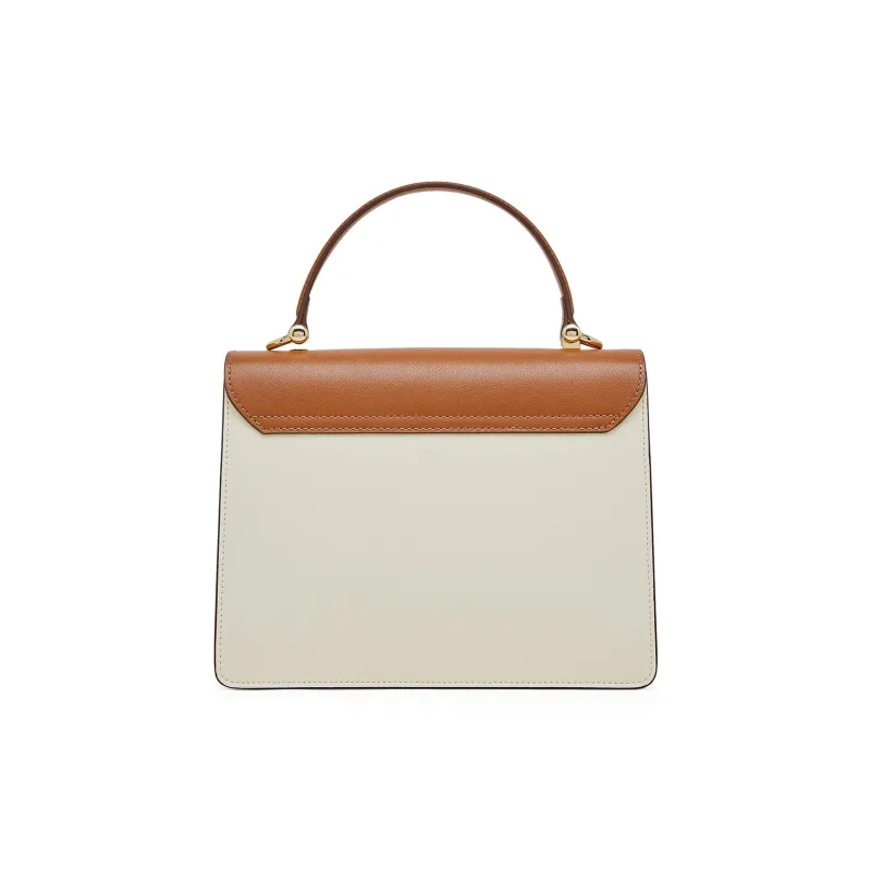 PIERRE CARDIN Genuine Cow Leather Shoulder Bag, Crossbody Bag, Handbag Regular Women's Beige-30