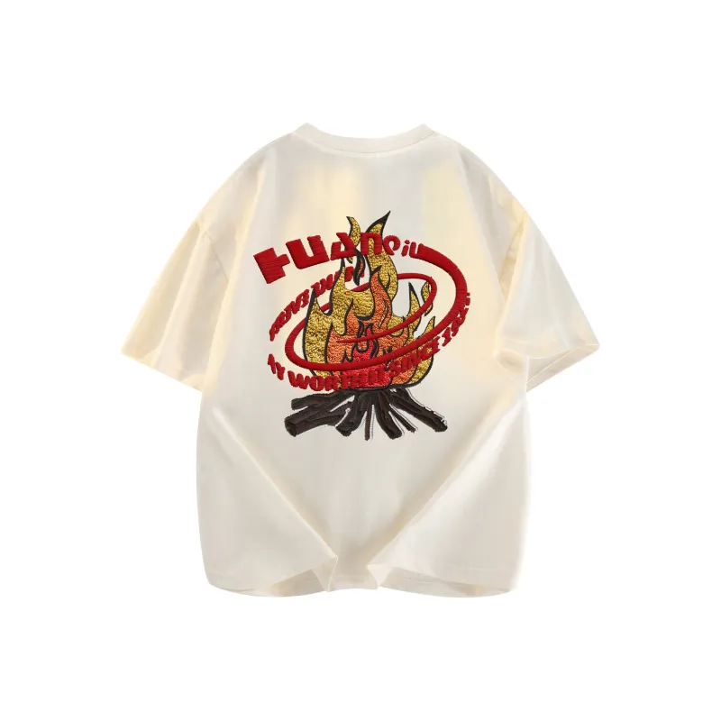 HUANQIU T Shirt Unisex Navy Blue-8