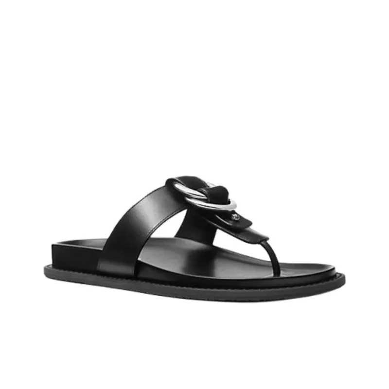 MICHAEL KORS Slip Resistant Jaden Flip Flops Men's Black-2