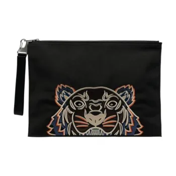 KENZO Kampus Polyester Clutch Men's Black