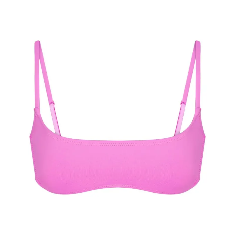 SKIMS SIGNATURE SWIM MICRO SCOOP BIKINI TOP Bikini Women's NEON ORCHID/Neon Orchid-0