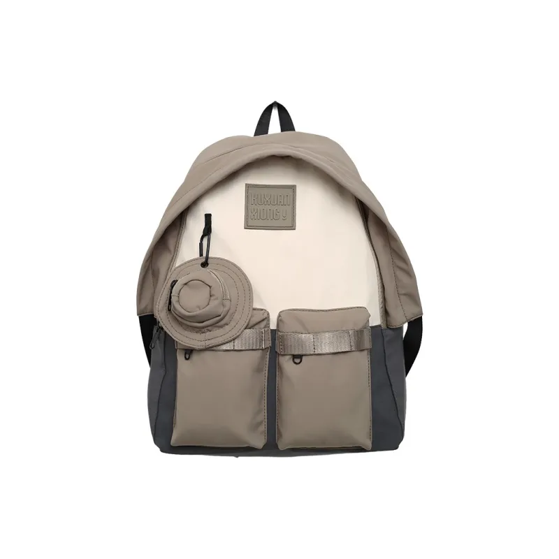 Yalu Nylon Backpack Unisex Multicolor-12