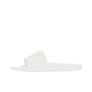 Valentino Rubber Sole Quiet Slide Slippers Men's White