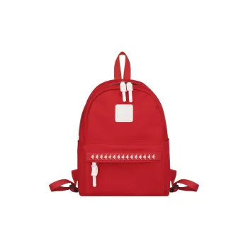 Kappa Fabric Backpack Fashion Versatile Mini Backpack Travel Small Bag Regular Women's China Red