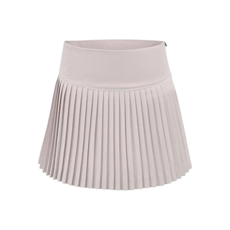 FAIRLIAR Casual Short Skirts Women's Beige-0