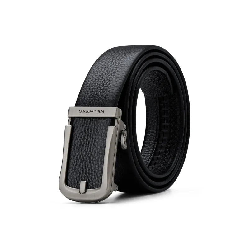 WilliamPOLO Cow Leather/PVC Leather Belts Men's 3.5cm Width-14