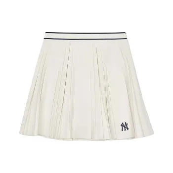 MLB New York Yankees Casual Short Skirts Women's Cream