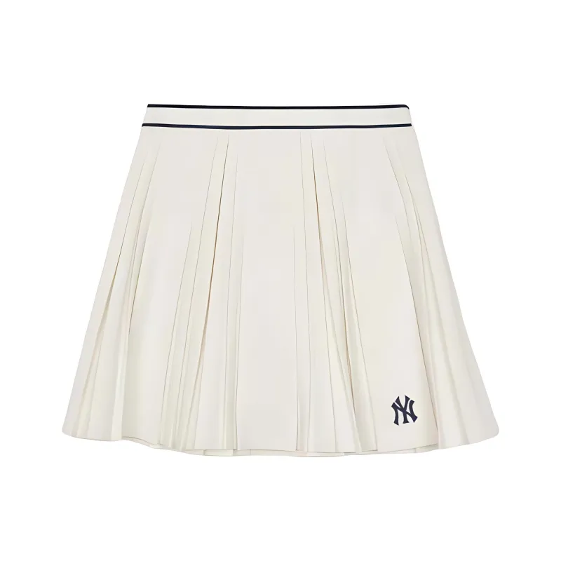 MLB New York Yankees Casual Short Skirts Women's Cream-0