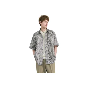 WILD LEADER Shirts Men Khaki Python Leather[CW5158595]