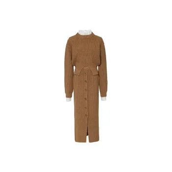 Duffy Fashion Skirt Set Women's Burnt Yellow