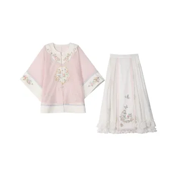 SNBL Hanfu Women's Interpretation Flower Top+Skirt