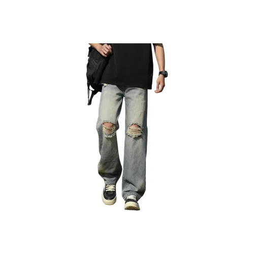 FAIRWHALE Jeans Unisex Vintage Blue