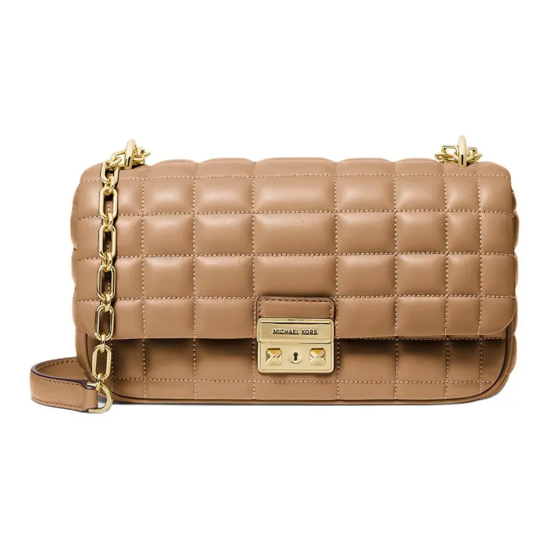 MICHAEL KORS Cow Leather Shoulder Bag Tubas Women's Light Brown-0