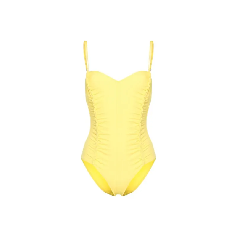 Ulla Johnson Sweetheart neck Ruched Swimsuit-0