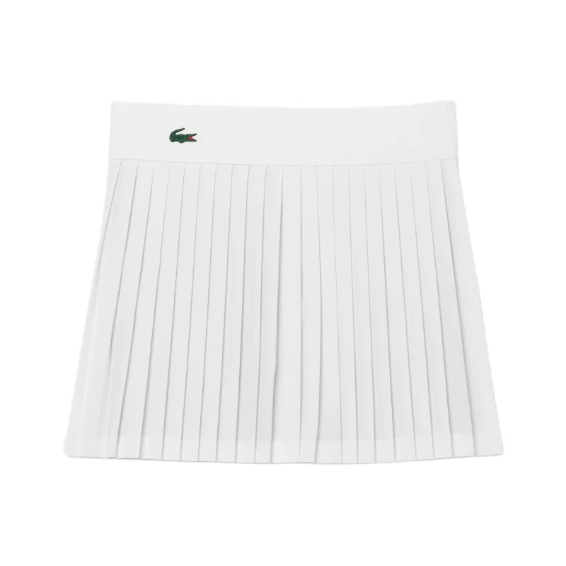 LACOSTE Piqué Lined Tennis Skirt-0