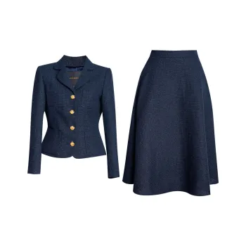 ROEYSHOUSE Skirt Set Women's Dark Blue