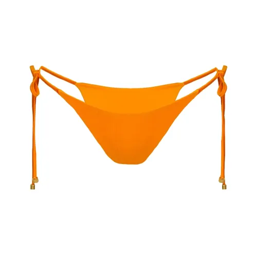 PRINCESS POLLY GLORA TIE SIDE SHINE BIKINI BOTTOM Swimming Shorts Women's ORANGE/Orange