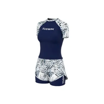 TOSWIM Two Piece Swimsuits Women's Ice Blue Vein