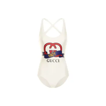 GUCCI SS23 One piece Swimsuit Women's Ivory White
