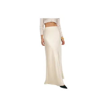 REFORMATION Bella Silk Skirt Casual Long Skirts Women's Fiori Latte