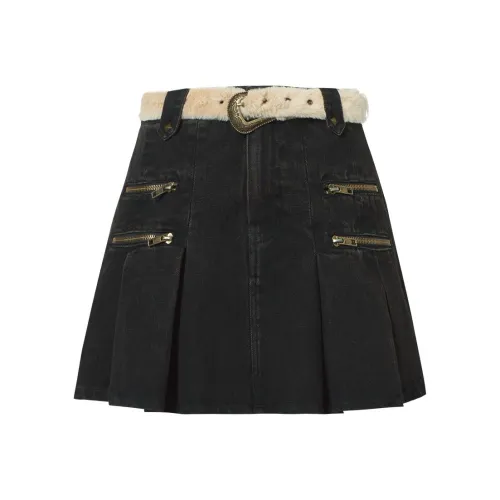 CHICPARK Denim Short Skirts Women's Denim Black