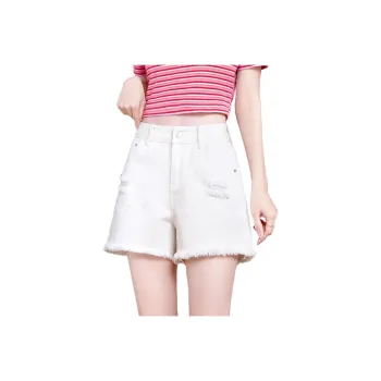 Weixi Denim Shorts Women's White