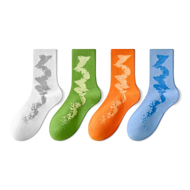 LUOLIAN Mid Calf Socks Men's 4 Pack-0