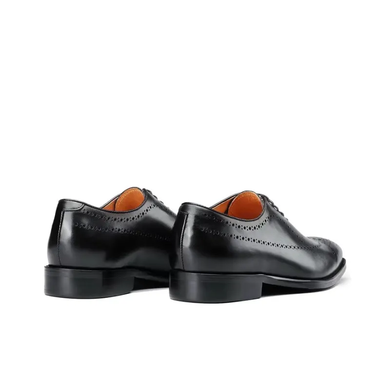 Bansley Dress Shoes Unisex Low Top Black-3