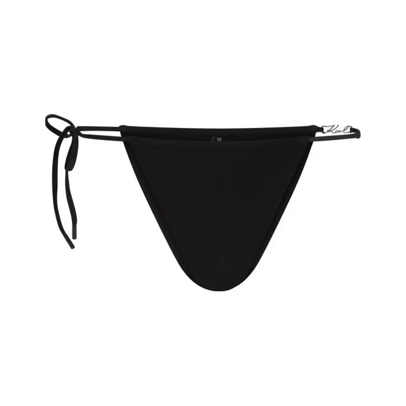 KARL LAGERFELD / Karl Lagerfeld Jeans Signature String Bikini Bottoms-0