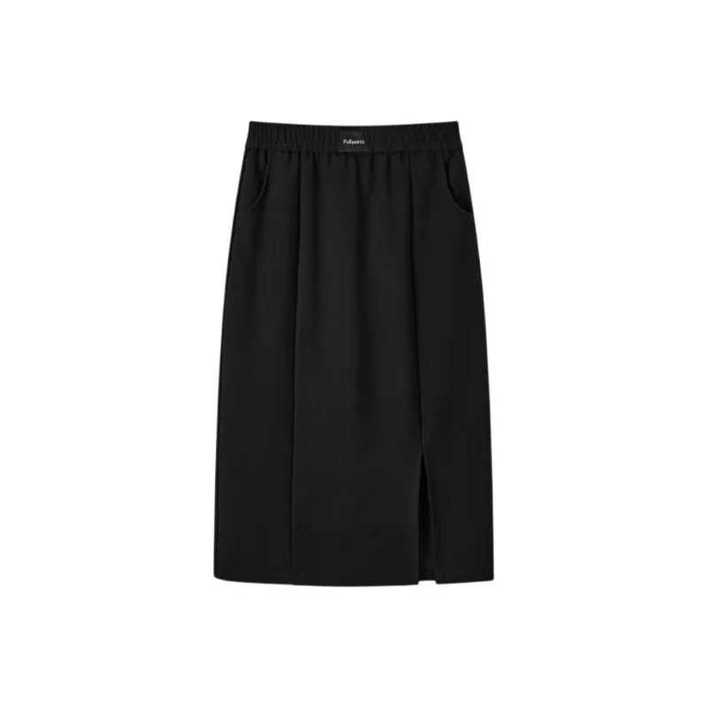 EICHITOO Casual Long Skirts Women's Black-0