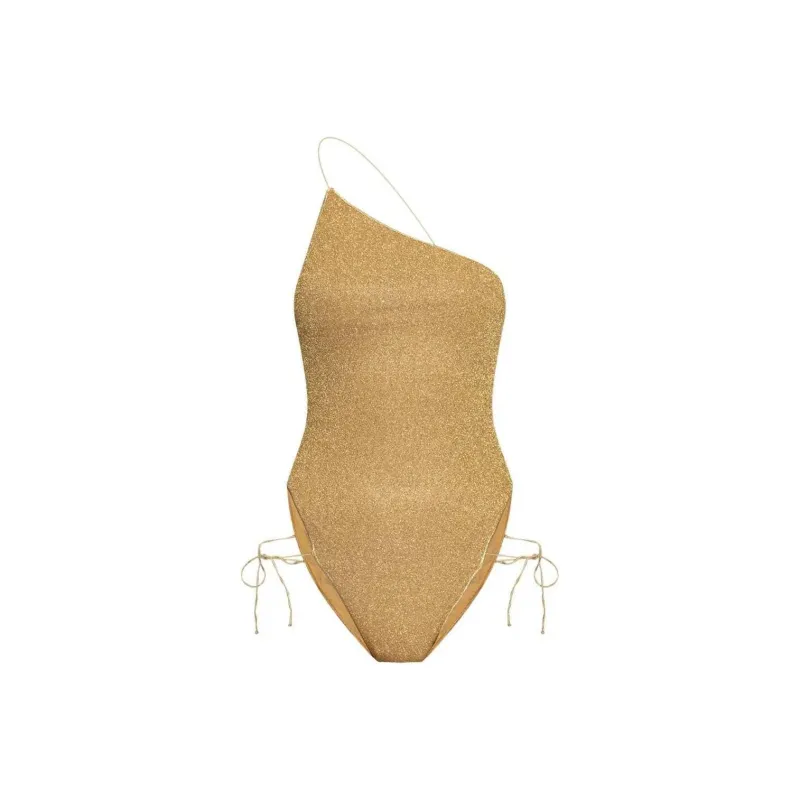 Oséree Asymmetric Side Tie fastening Swimsuit-0