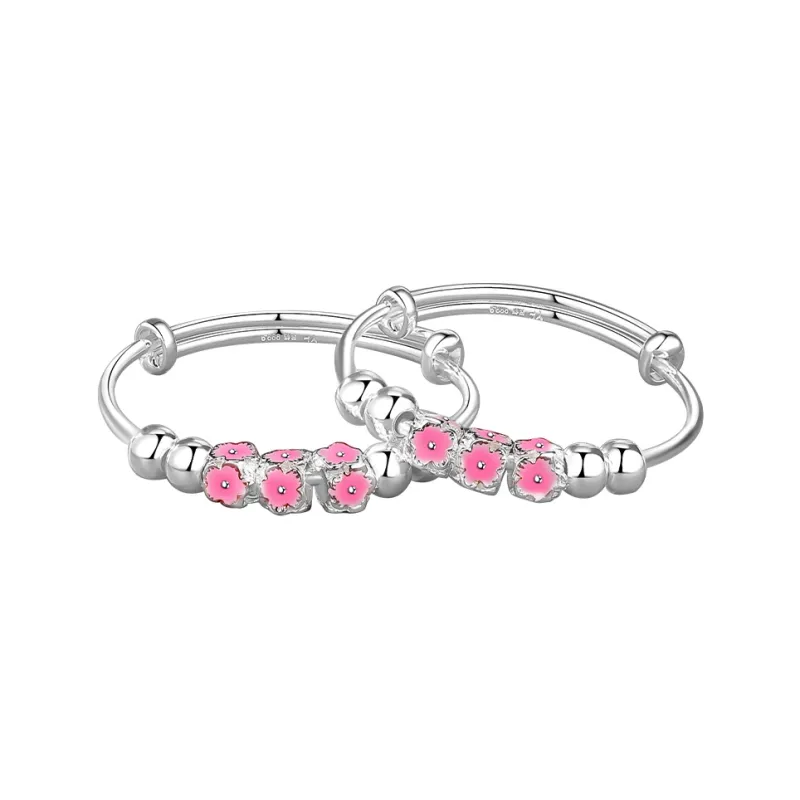 Silver Place 999 Fine Silver Bangles Kids'-0