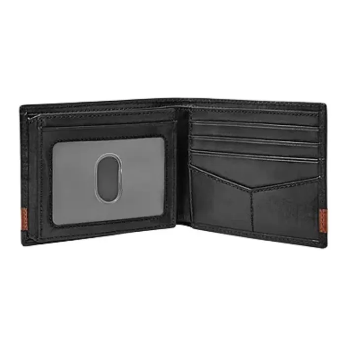 FOSSIL Leather Wallet Men's Black-1