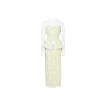 Duffy Fashion Skirt Set Women's Yellow Green