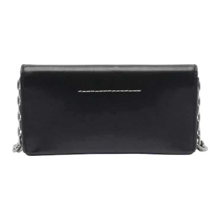 MM6 Maison Margiela Cow Leather Shoulder Bag Women's Black-2