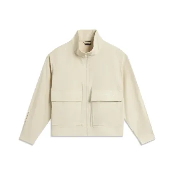 LiNing Sports Trend Series Trench Coat Women's Dune Khaki