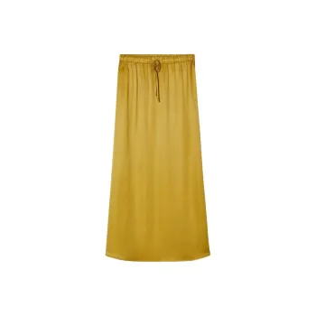 AMERICAN VINTAGE A.M FW24 JUPE FEMME UNYL Casual Long Skirts Women's MODO Yellow