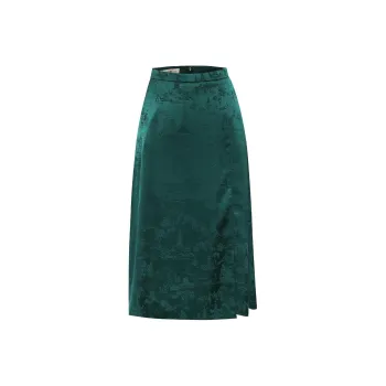 BBLLUUEE Casual Long Skirt Women's Turquoise